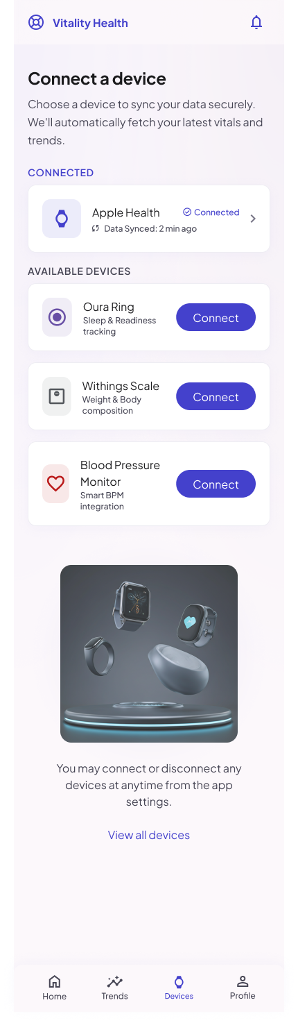 Vitality Health app